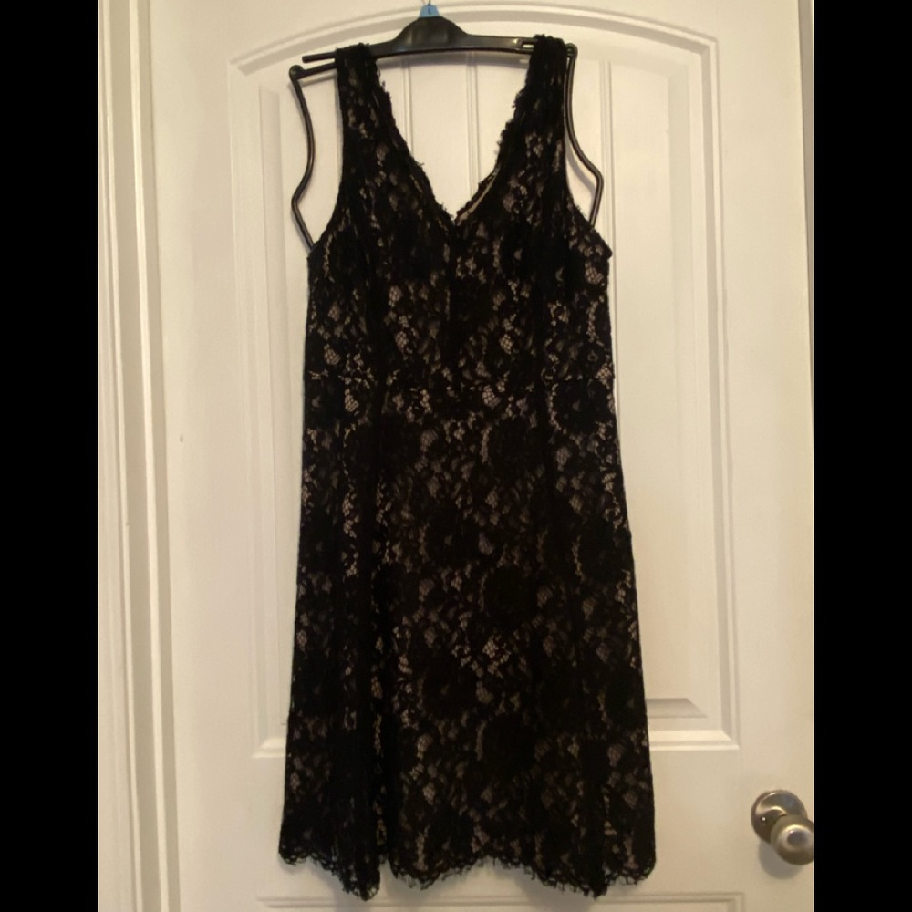 Aloft black lace dress